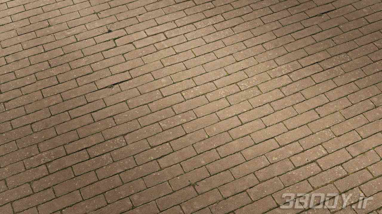 متریال آجر کف Floor brick عکس 1